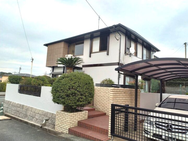 北九州市八幡西区 T様邸　屋根・外壁塗装工事、付帯工事【元の色と同じアイボリー・ブラウン系で仕上げてみました。】