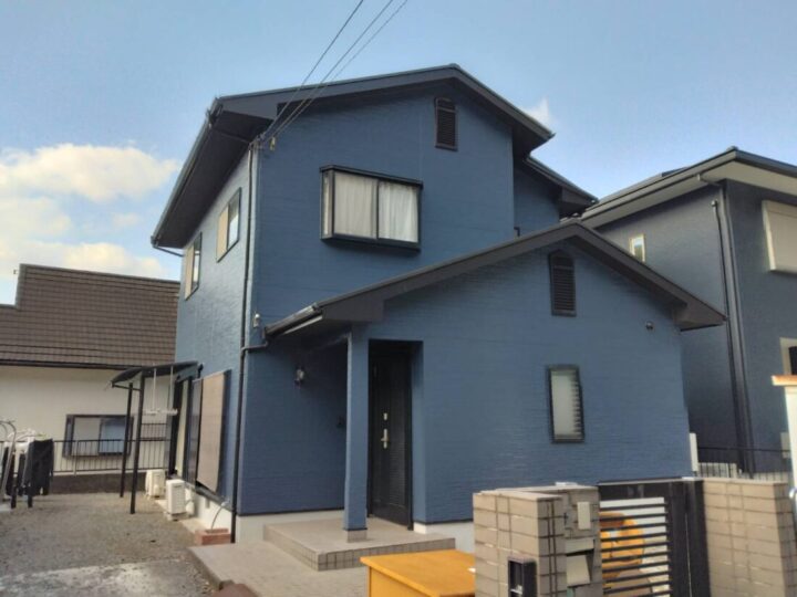 北九州市小倉南区　N様邸　屋根・外壁塗装工事、付帯工事『ガラッと雰囲気を変えてブルー系に仕上げました。』