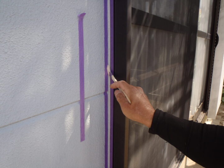 ④プライマー塗布➡