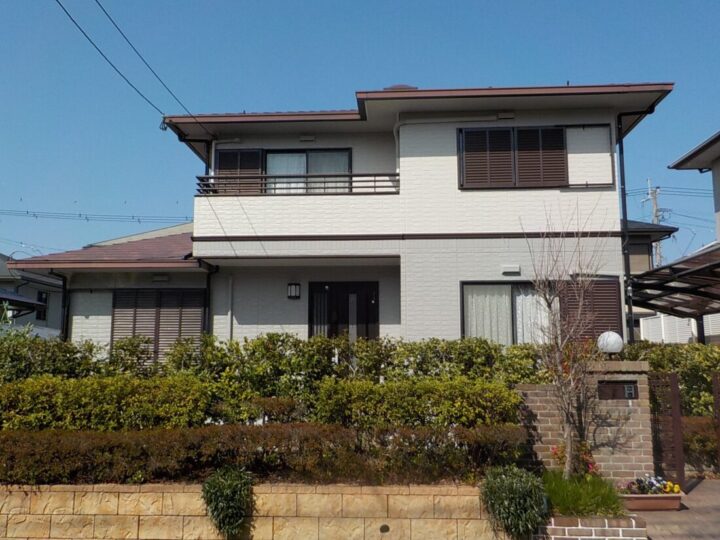遠賀郡 木下様邸　外壁塗装工事、付帯工事「そのままの色で、見違える仕上がり。」