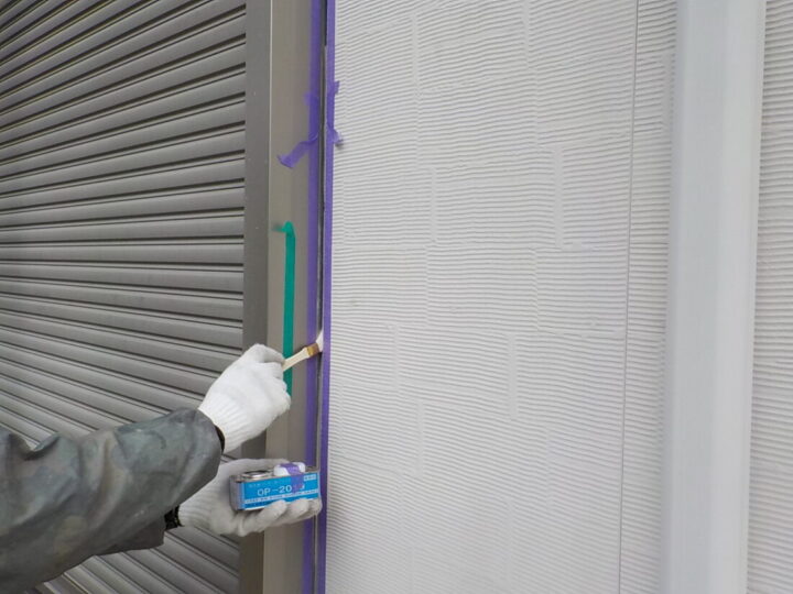 ④接着剤塗布➡