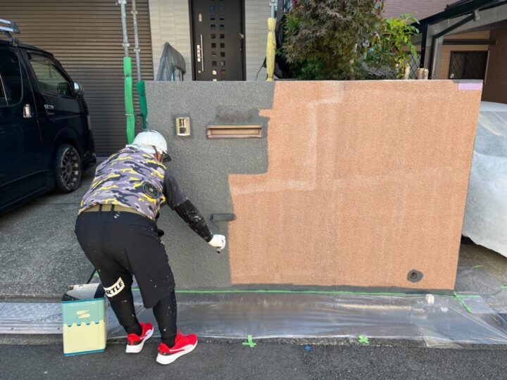 ④上塗り➡