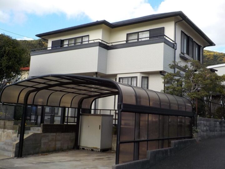 北九州市若松区 今井様邸　外壁塗装工事、付帯工事【さりげない色替えで、見違える仕上がりに。】